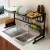 Import Original design stainless steel kitchen rack dish rack  with suction cup at the bottom pure and  black color choose from China