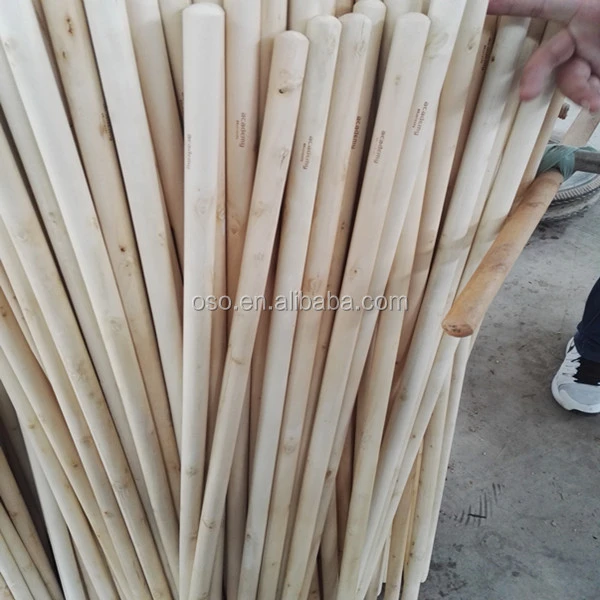 OSO natural wooden broom stick /wooden mop stick