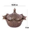 Ottoman Designed Bronze Colored Covered Tea Coffee Sugar Turkish Delight  Pot