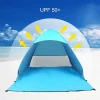 Outdoor Automatic Pop up Instant Portable Cabana Family Beach Tent and Sun Shelter for 2 or 3 Person - Blue
