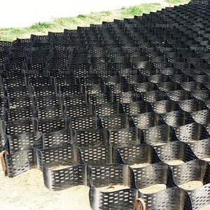 Outdoor Construction Road Way Use Black Plastic HDPE Geocell