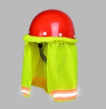 Outdoor Construction Site Hard Hat Sun Shade Safety Mesh Reflective Helmet Brims