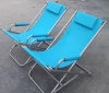 Outdoor folding beach chair with padded shoulder