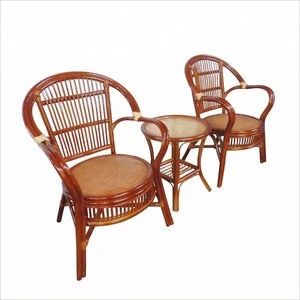 Outdoor Garden Rattan Chair and Table Rattan Arm Chairs Coffee Table Set Patio Furniture