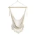 Import Outdoor Indoor Garden Hammock beige Rope Hanging Swing Chair With Macrame Lace from China