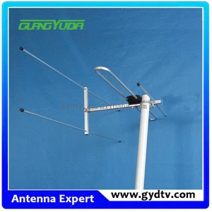 Outdoor UHF/ VHF/ FM HDTV Digital TV Antenna with Customized RG6 Coaxial Cable
