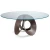 Import Oval -Shape Solid wood dining table circles marble restaurant table sample luxury villa hotel Negotiation table from China