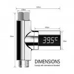 Passive LED Temperature Display Thermometer Auto Power Smart Digital Shower Accessories Designed For Newborn Baby Supplies