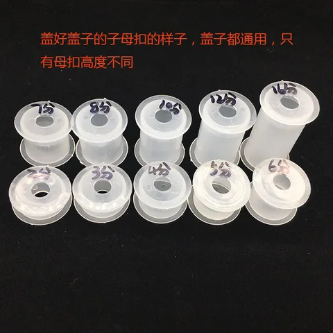 Buy 100pcs Pp Plastic Empty Spools Sew Tool Translucent Plastic Blank ...