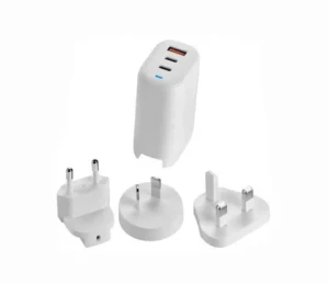 PD 65W Interchangeable plug Charger GaN Type C USB fast Quick Charger QC 3.0 Travel Multi US EU UK AU for Table Mobile Laptop