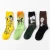 Import personality  painting cotton socks for women and men colorful custom sports knee high socks from China