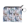 Personalized waterproof full printing card key case portable coin purse wallet