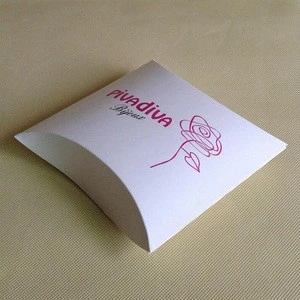 Pillow Paper Box for Candy Packaging with custom design printing 10*7*3cm