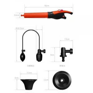 Pipe drain cleaner air power toilet dredge electric toilet plungers for bathroom, kitchen clogged pipe bathtub