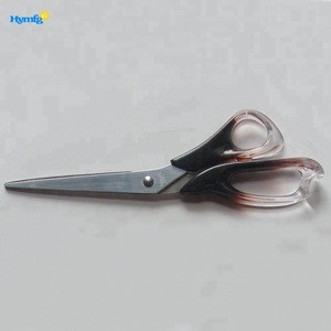 plastic amber handle household tailor scissors