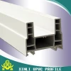 plastic building materials of 60 double rail upvc profile for pvc windows