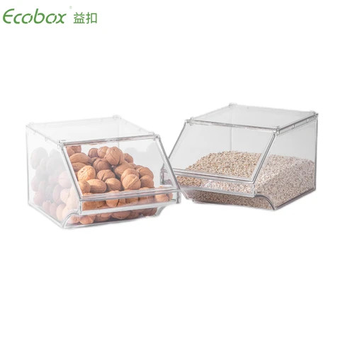 Plastic Scoop Bin Nut Storage Container Bulk Food Bins Stackable Bulk Bin