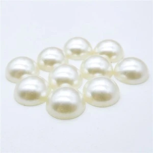 plastic stud pearl rivet for garment decoration shoe accessories pearl rivet ABS half pearl button