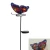 Import polychrome butterfly stake with solar light metal statue from China