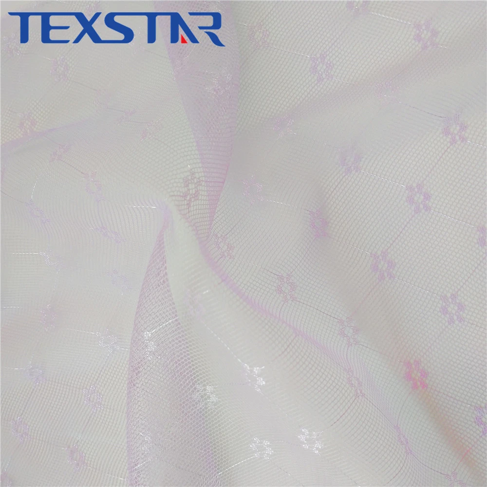 Polyester Jacquard  mosquito net tulle mesh fabric