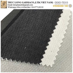 Polyester tricot warp knitted interlining fabric for coats