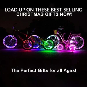 Popular led colorful cool light up strip safety waterproof bicycle lights bike wheel light