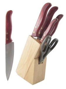 Popular Model Stainless Steel Knife Set With Knife Block