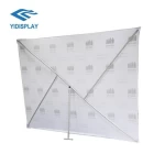 Popular Product Booth Design And Fabrication Aluminum X Frame Tension Fabric Backwall Display Stand