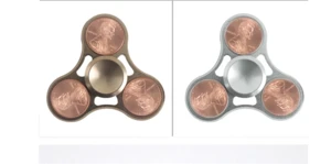 Popular Retail Crazy Brass Copper Led Hand Tri-spinner Air Gyro Fidget Spinner Toy wholesale