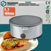popular stainless steel 400mm diameter commercial round gas crepe pancake maker