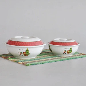 porcelain 2pcs casserole set with lid,ceramic casserole with lid,set of 2pcs casserole with lid