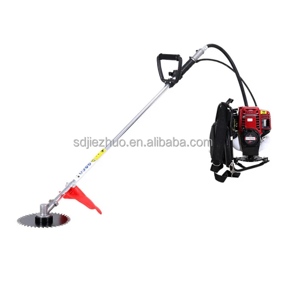 Portable backpack gasoline grass trimmer mowing machine