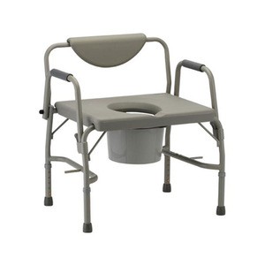 portable hospital shower chair Heavy Duty Folding Steel Bariatric Commode chair for elderly   BA390