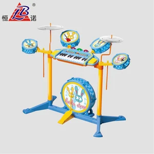 Portable kids safety non-toxic and tasteless electronic organ toys Electronic keyboard with drum
