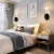 Import Post modern bed room creative glass metal round black light led white wall lamp from China