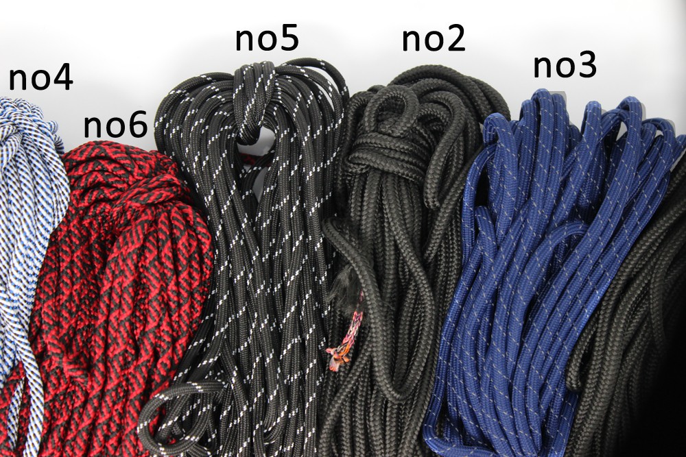 pp/pe/polyester/nylon rope/cord/string 5mm polyester dty braided bag handle rope