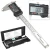 Import Precision Electronic Digital Caliper Extra Large LCD Screen Gauge Stainless Steel Vernier Caliper Micrometer 0-6 Inch/150 mm from China