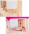 Import Pretend Toy Kids Wooden Doll Villa with Doll Room Furniture dollhouse from China