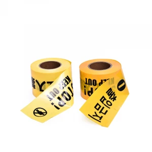 Printable PE warning caution tape non adhesive