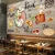 Import Printing adhesive vinyl pizzo restaurant wall decoration 3d mural wallpaper from China