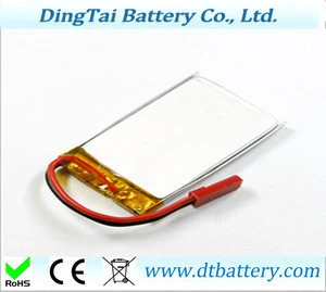 prismatic polymer battery 702565 3.7V 1000mah li-ion polymer battery for electric shavers, voice recorder, electronic dictionari