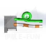 Professional 3D design Swimming Pool Fiberglass Slide Water Rides