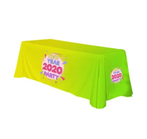 promotion cheap printed 4ft 5ft 6ft 8ft table runner throw custom event trade show draped tablecloth