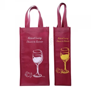 Promotion handed tote bags wine bottle bags