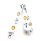 Promotional Custom Logo Nylon Sublimation Heated Transfer Printing  Lanyard
