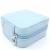 Import PU Leather Travel Jewelry Box for lady Organizer Display Storage Case for Rings Earrings Necklace  Zipper Closure from China