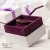 Import Purple flocking inside line engagement dispaly luxury ring box from China