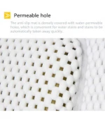 PVC multi-functional fashion can be suspended soft bath mat with waterproof sponge pillow, suction cup strong fixed anti-slip