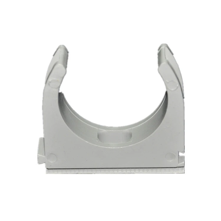 PVC U Shaped Water Supply Pipe Holder Clamps Clips White 32 mm Dia