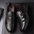 Import PX132 Men Leather Slip On Shoes PU Synthetic Leather For Shoes from China